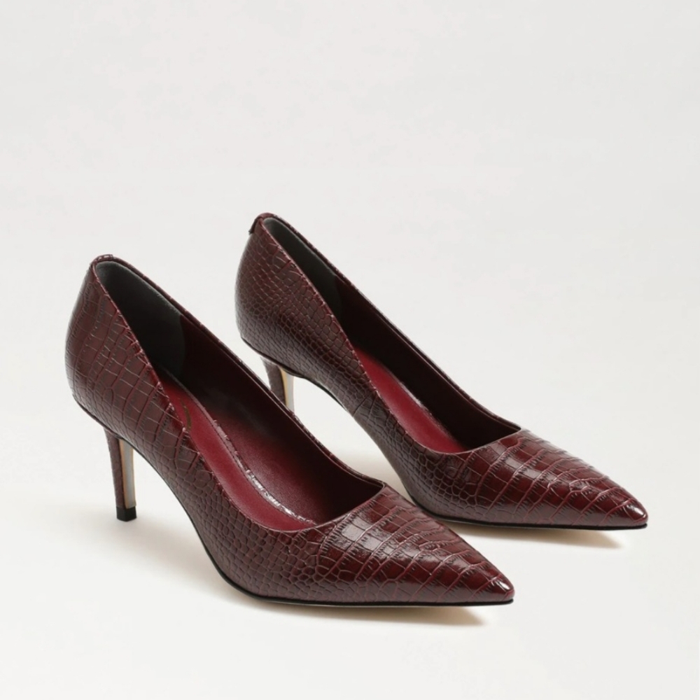 Sam Edelman Vienna Kitten Heel in Rhubarb